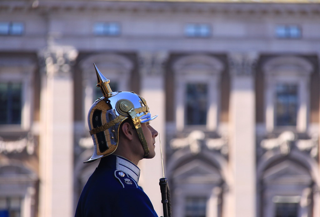 koninklijk paleis stockholm kungliga slottet wisseling wacht soldaat