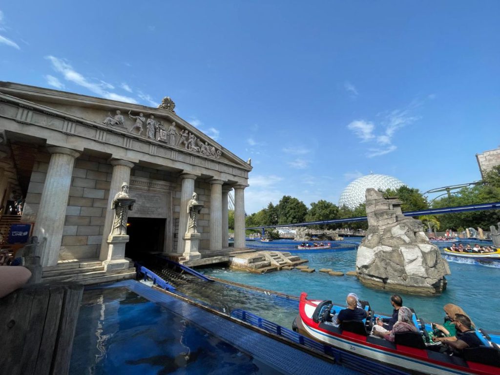 Griekse tempel Achtbanen Europa-Park Poseidon