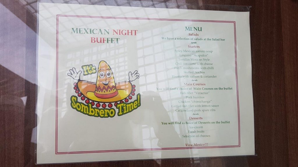 menu restaurant